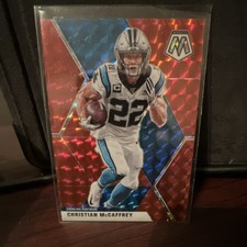 Panini Mosaic 2020 Mosaic Red Prizm Christian McCaffrey #36 Panthers Football