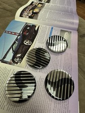 Saleen Lemans Center Caps Set Of 4 Chrome Wheel Oem Caps Genuine Parts Rare New