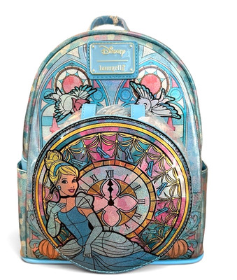 Loungefly Disney Princess Cinderella Collection Stained Glass Mini Backpack NWT