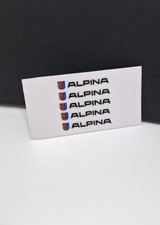 Alpina 5x Aufkleber 3D Logo Emblem Sticker Cockpit Interieur Konsole Vinyl logo