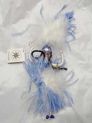Christopher Radko 1996 Italian Monte Carla - Blue feathers, long braids