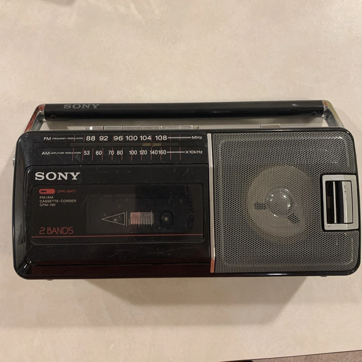Radio-cassette Sony Walkman WM-FX288 – Vintage, Fonctionne Bien, Courroie Neuve, Affichage LCD