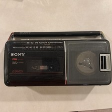 Vintage SONY Radio Cassette-Corder CFM-140 Small Compact Retro Tested WORKS
