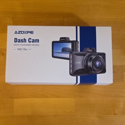 AZDOME M01Pro Dual Dash Cam and Mirror Mount Holder Bundle - Black