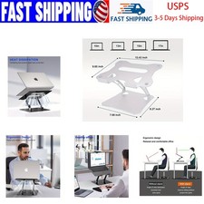 Aluminum Alloy Notebook Riser Adjustable Foldable Laptop Stand Computer Holder