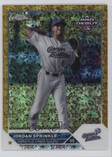 2023 Pro Debut Chrome Gold Mini-Diamond Refractor 48/50 Jordan Sprinkle 17zr