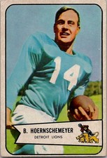 1954 Bowman ROBERT BOB HOERNSCHEMEYER Detroit Lions #124 EX Condition SET BREAK