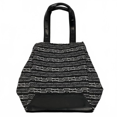 MAC Cosmetics Black White Matt Murphy Medium Monogram Tote | Canvas Tote OS
