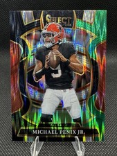 2025 Panini Select - Concourse Michael Penix Jr. #46 Black & Green Shock Prizm