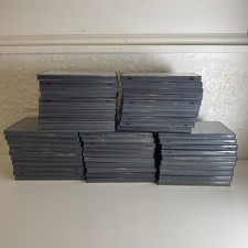 USED Lot of 50 EMPTY BLACK DVD - Single Disc Cases