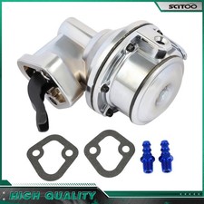Small Block For Chevy High Volume Chrome Mechanical Fuel Pump Gas Pump 150 Gph