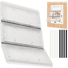 3-Panel Airseal Pet Door Replacement Flap, Compatible with Ideal Pet Products 10