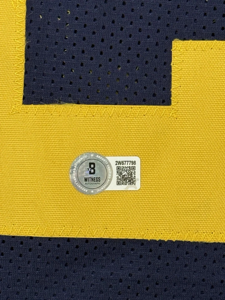 JUSTICE HAYNES MICHIGAN WOLVERINES SIGNED JERSEY GAME-CUT STYLE BECKETT COA - Image 4 of 4