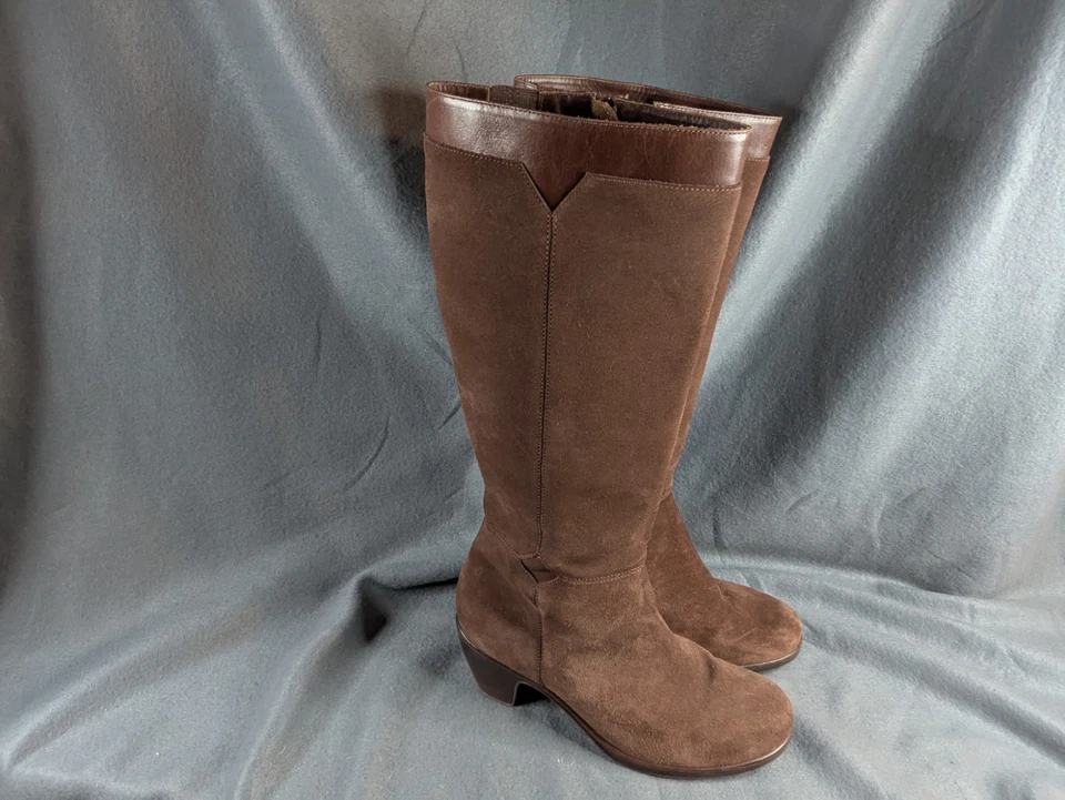 Botas Dansko Bella para mujer talla 8 38 altas de gamuza marrón Foto 3 de 4