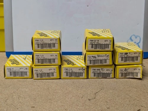 Lot of 96 Cooper Bussmann Fuses: KAA-4 Tron, FNA-1/2, FNA-3/10, FNM-1/2 Fusetron