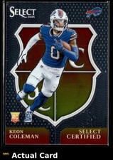 2024 Panini Select KEON COLEMAN #13 EX