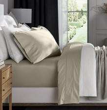 Boll Branch Signature Sheet - Oak - Queen Flat Sheet 100 Cotton 3 Way Stitch