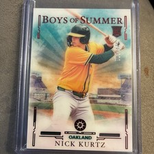 2025 Panini Boys Of Summer #40 Nick Kurtz RC Red /175 SP Athletics Rookie 