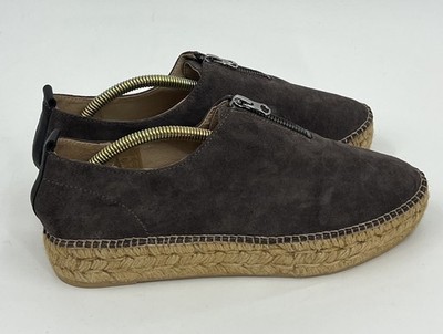 Gaimo Espadrilles US 9.5 EUR 41 Platform Faux Suede Leather Shoes Made in Spain