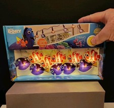 Cadena de luces LED Disney Finding Dory Dory Dory y Nemo Pixar 10 luces nueva caja abierta
