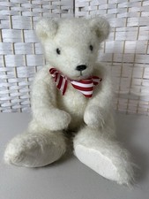 Russ Berrie Abercrombie Ivory Plush Bear Fuzzy Weighted Jointed Stuffed Animal