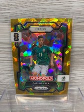 2026 Panini Prizm Monopoly FIFA World Cup Gold Ice #53 CARLOS VELA