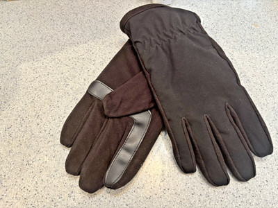 Isotoner Signature Smart Dri & Smar Touch Men's Gloves Size X L NWT Black