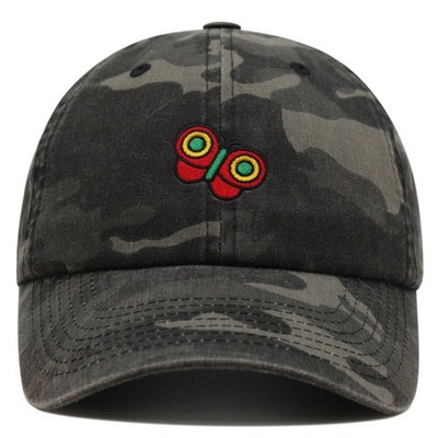 JPAK Retro Butterfly Premium Dad Hat Cotton 6-Panel Curved Brim Gift