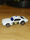 Hot Wheels Redlines State Police Cruiser Olds 442 Diecast Car White Black 1969