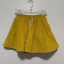 Mini Boden Corduroy Full Skirt in Mustard Yellow with Floral Lining Size 11-12Y
