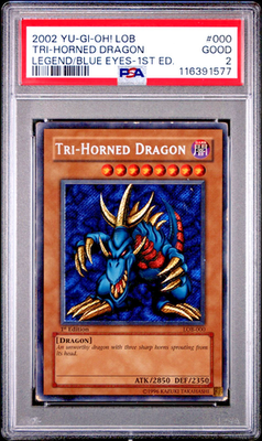 Tri-Horned Dragon LOB-000 The Legend of Blue Eyes White Dragon 1st