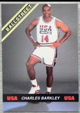 CHARLES BARKLEY 1992 Ballstreet USA DREAM TEAM Gold Logo Insert Card