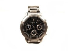 Agnes B. Chronograph Quartz Wristwatch Used 40mm Case