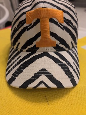 VTG TOTW Original ZUBAZ Tennessee Volunteers Vols Zebra Striped Flex Hat OSFA T5