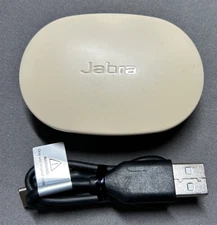 Jabra Enhance Plus OTC Hearing Aids Charging CASE ONLY Beige - Pre Owned CASE !!