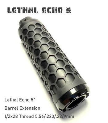 LETHAL ECHO 5''  Muzzle Brake | Extention Tube 1/2*28 GBB AEG New Improved Ver.
