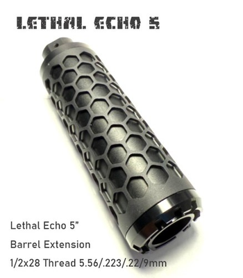 #ad LETHAL ECHO 5quot; Muzzle Brake Barrel extention 1 2*28 GBB AEG New Improved Ver. $63.00