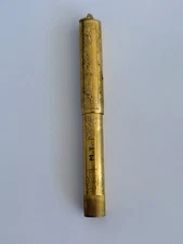 Waterman Pen 18K Gold Filled Floral Etchings 0552-1/2V Initials Engraved MT