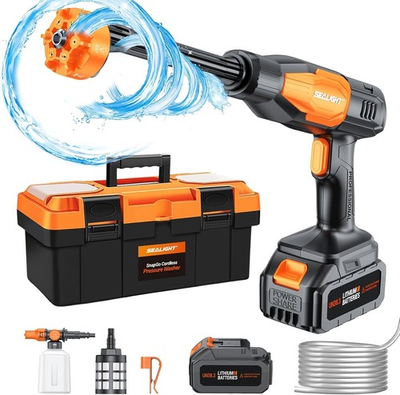 #ad Cordless Pressure Washer Portable Power Washer 970PSI Portable Car Washer with $112.99