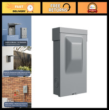 60AMP 240V Waterproof AC Disconnect Box, Non-Fused Metal Switch for A/C HVAC