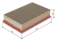 Bosch Luftfilter F 026 400 104 FüR Land Rover