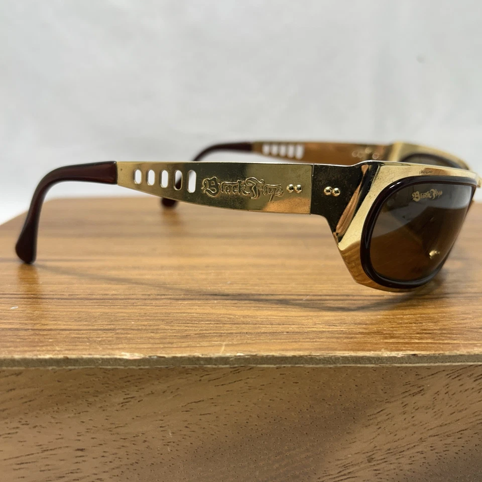 Vintage Black Flys Hi Fly Dorado-Tortuga/Marrón Polarizado Foto 2 de 4