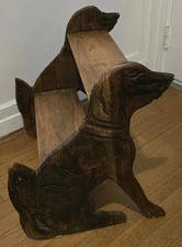 CARVED WOOD DOG STAIRS FOR DOGS ~ HANDSOME, VINTAGE, HAND MADE, ONE OF A KIND!
