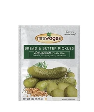 Mrs. Wages Refrigerator Pickle Seasoning Mix- Two 1.94Oz. Packs (Bread & Butter)