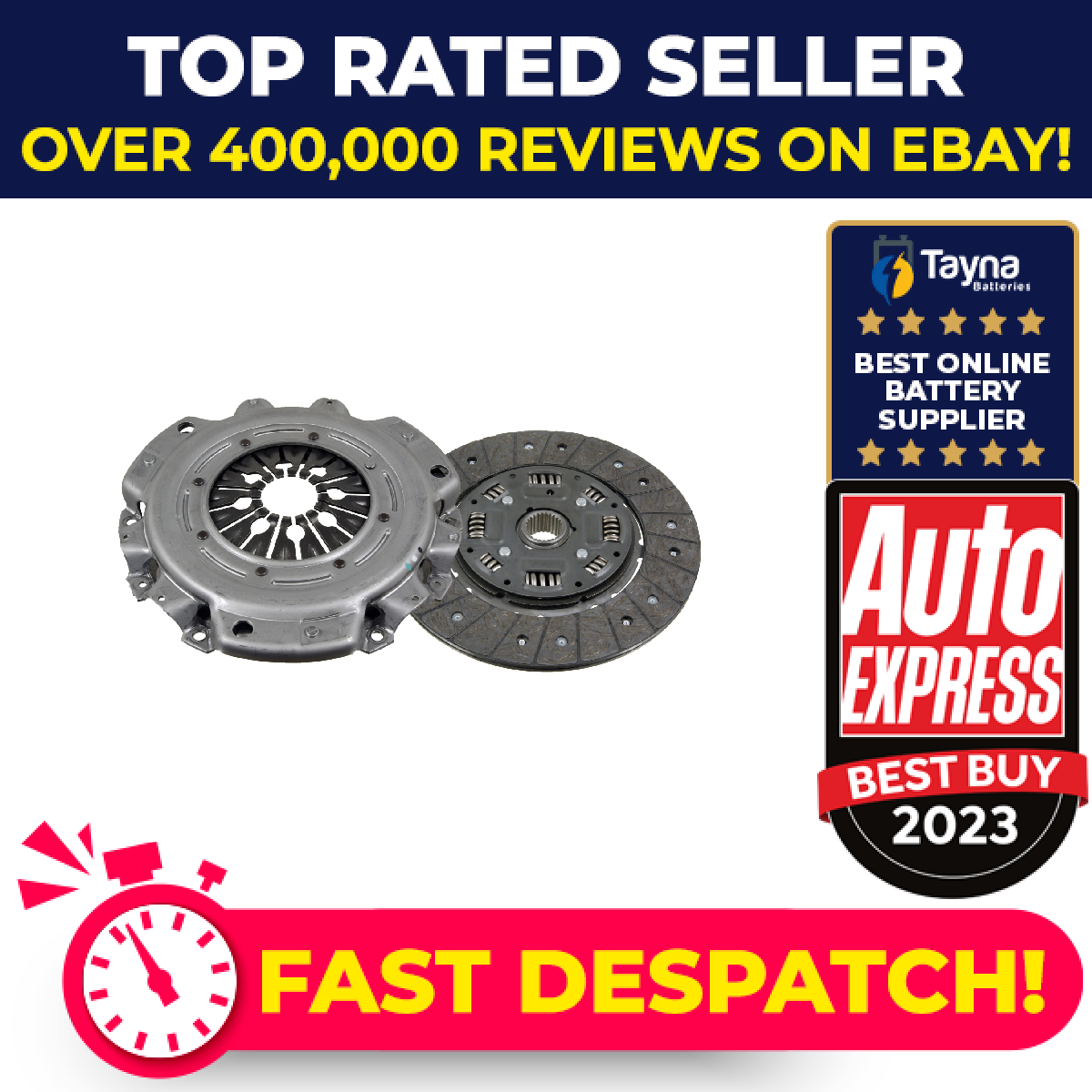 Clutch Kit 2 piece (Cover+Plate) 241mm ADU173023 Blue Print A0202502901 Quality