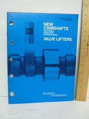 VTG 1980 Engine Dynamics Parts Corp. New Camshafts & Valve Lifters Catalog ED80