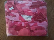 Girls Pink Camo Flannel Pajamas Size Small  4-6  NOT FIRE RETARDANT