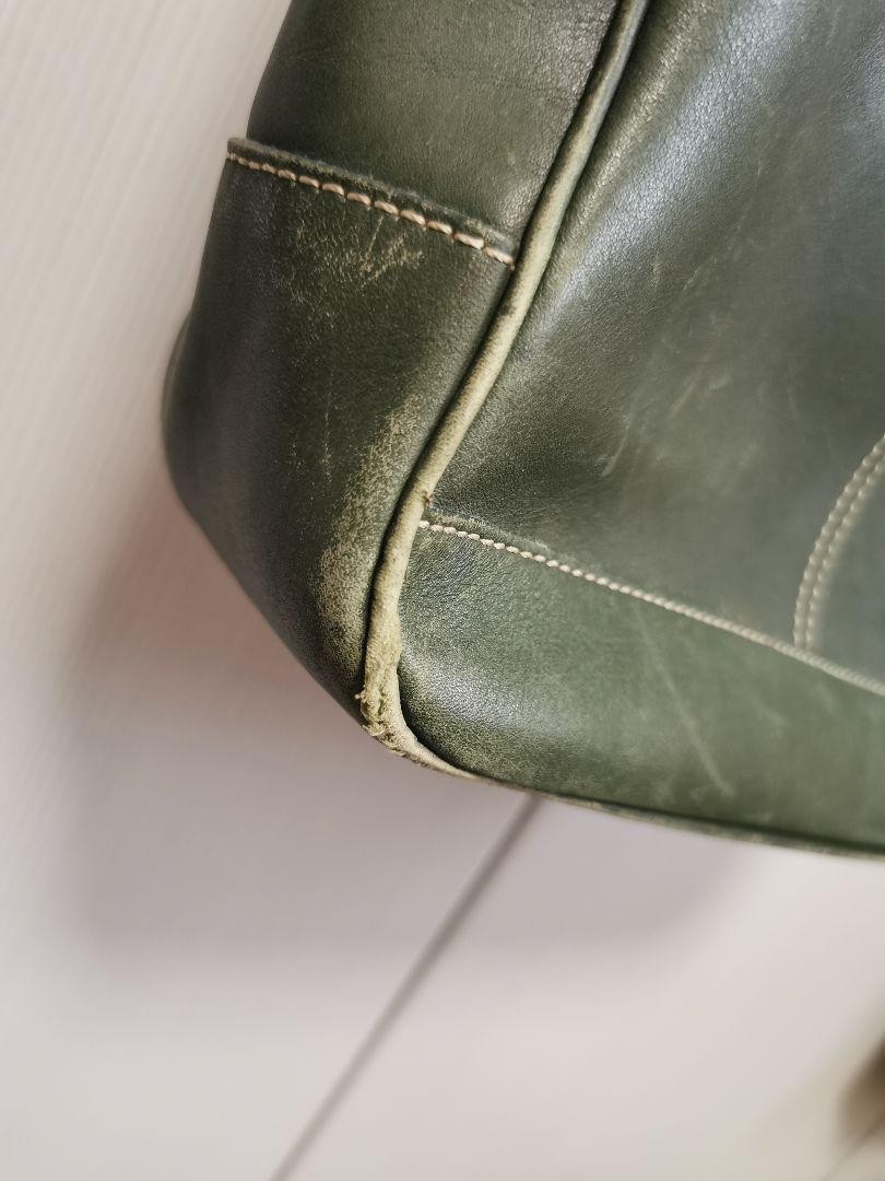 Vintage coach 7787 Hampton Green Leather Tote Bag Bucket