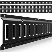 E-Track Tie-Down Rails, 4 Pack, 7.7 ft E Track Rails Secures Cargo  Heavy Loads