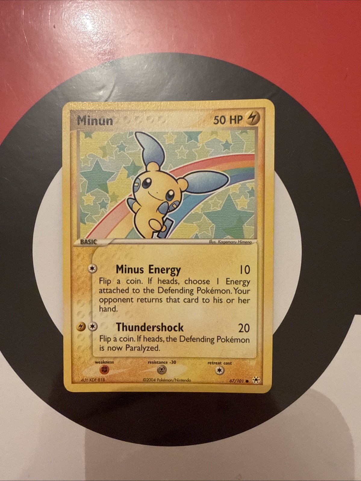 Pokémon TCG Minun 67/101 EX Hidden Legends Common Card